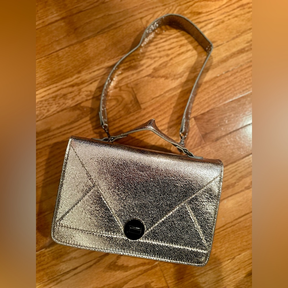 Design Lab Lord & Taylor Metallic Crossbody Bag